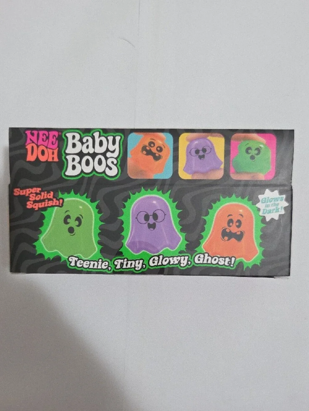 Needoh Baby Boos(3 Pk) W/orange,purple,and green teenie tiny ghosts-Authentic